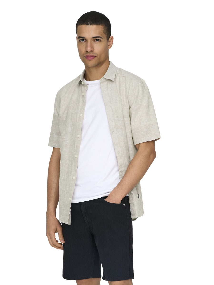 ONLY & SONS Hemd 'Onscaiden Solid Kurzarm'