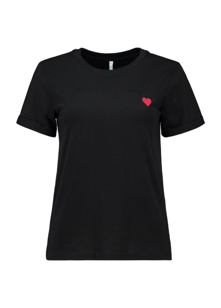 HAILY'S T-Shirt 'Love' – Schwarz