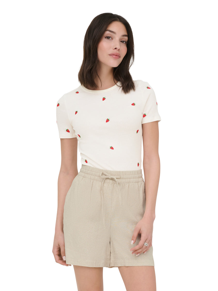 JDY T-Shirt 'Lucky Stickerei'