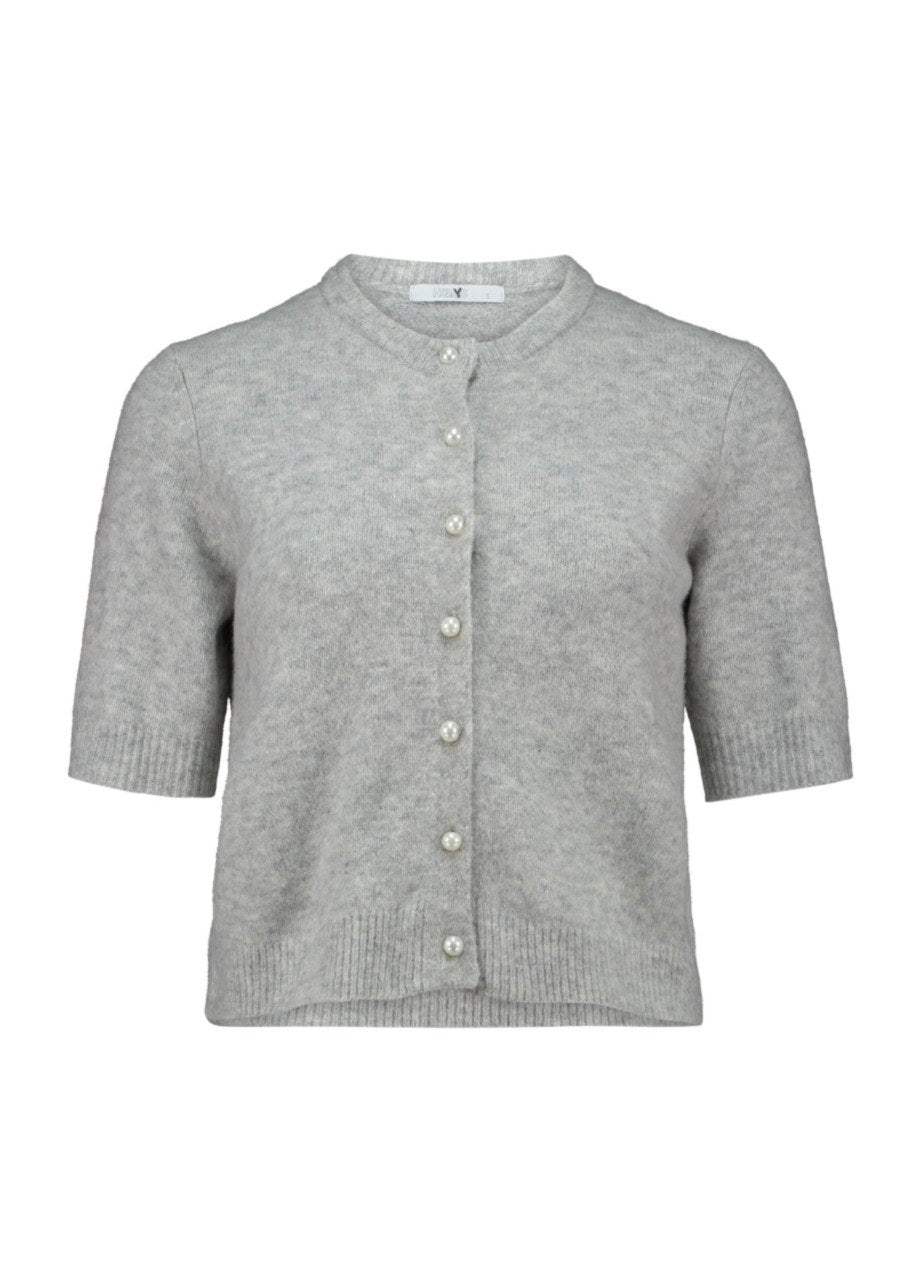 HAILY'S Strickjacke 'Perla' – Grau meliert