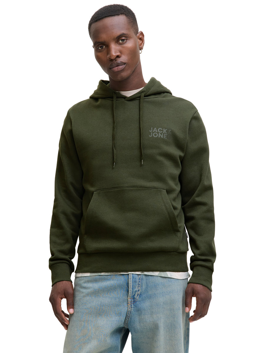 JACK & JONES Pullover 'Corp Logo Sweat Kapuze'