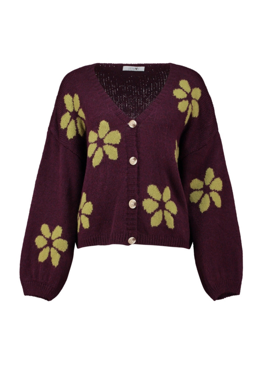 HAILY'S Strickjacke 'Flower'