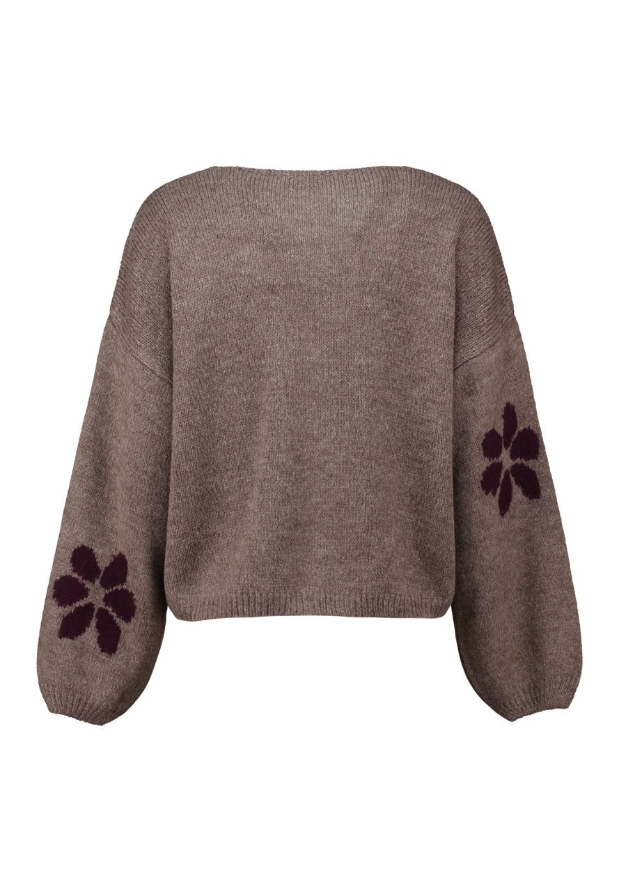 HAILY'S Strickjacke 'Flower'